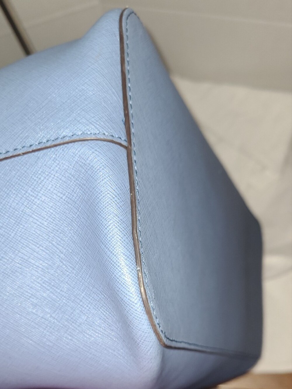 Michael Kors Slate Blue Chain-Detail Tote - Picture 9 of 13